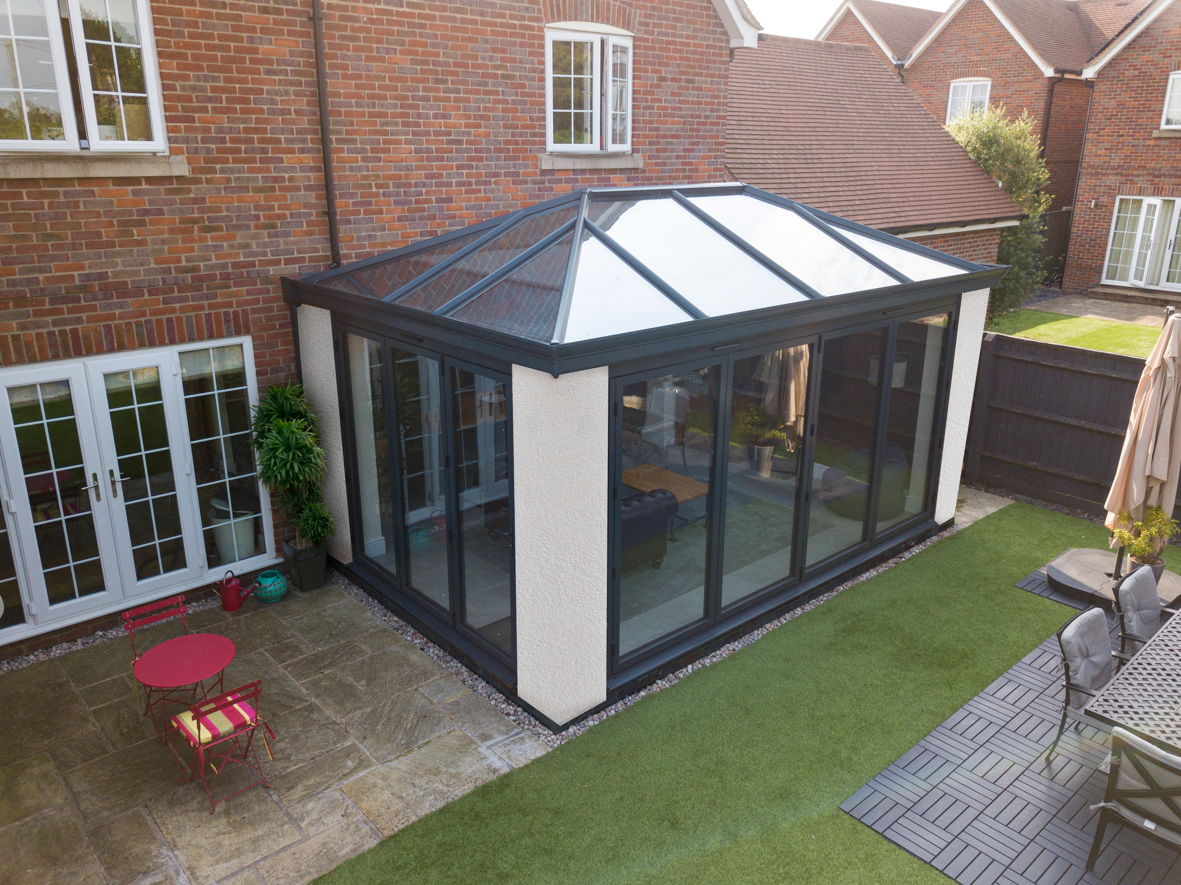 exterior glass orangery extension ascot